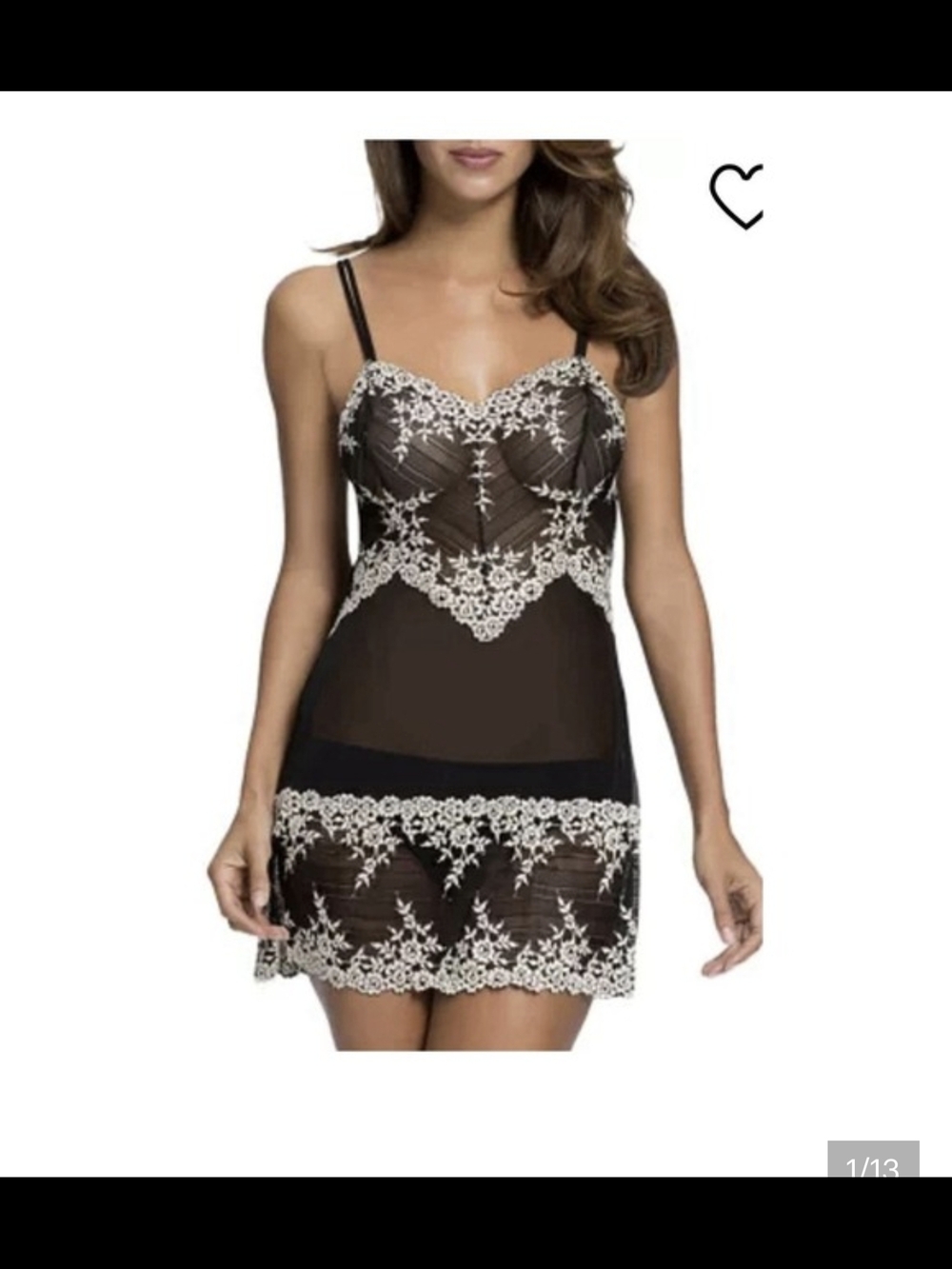 Wacoal Black Embrace Lace Slip